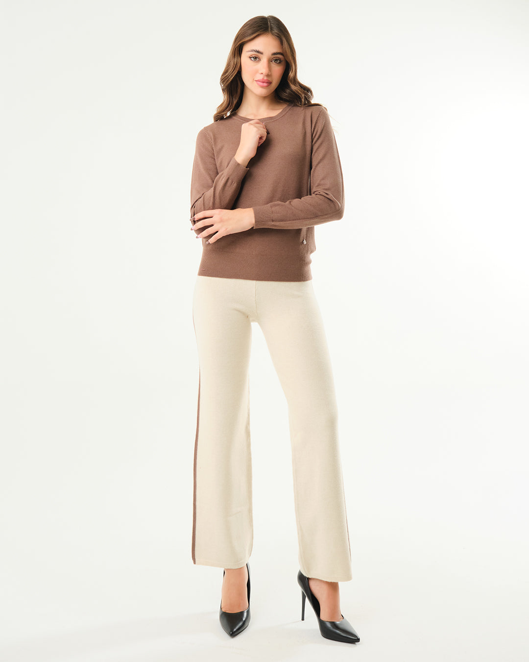 Pantalone con bande laterali