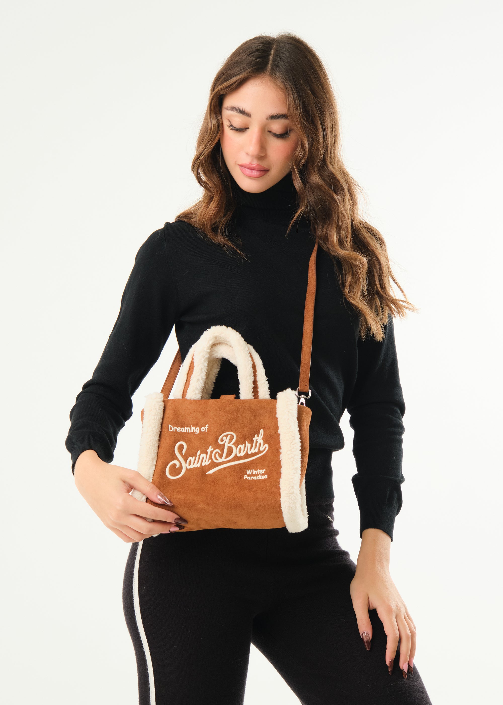 Borsa Vanity Mini Shearling