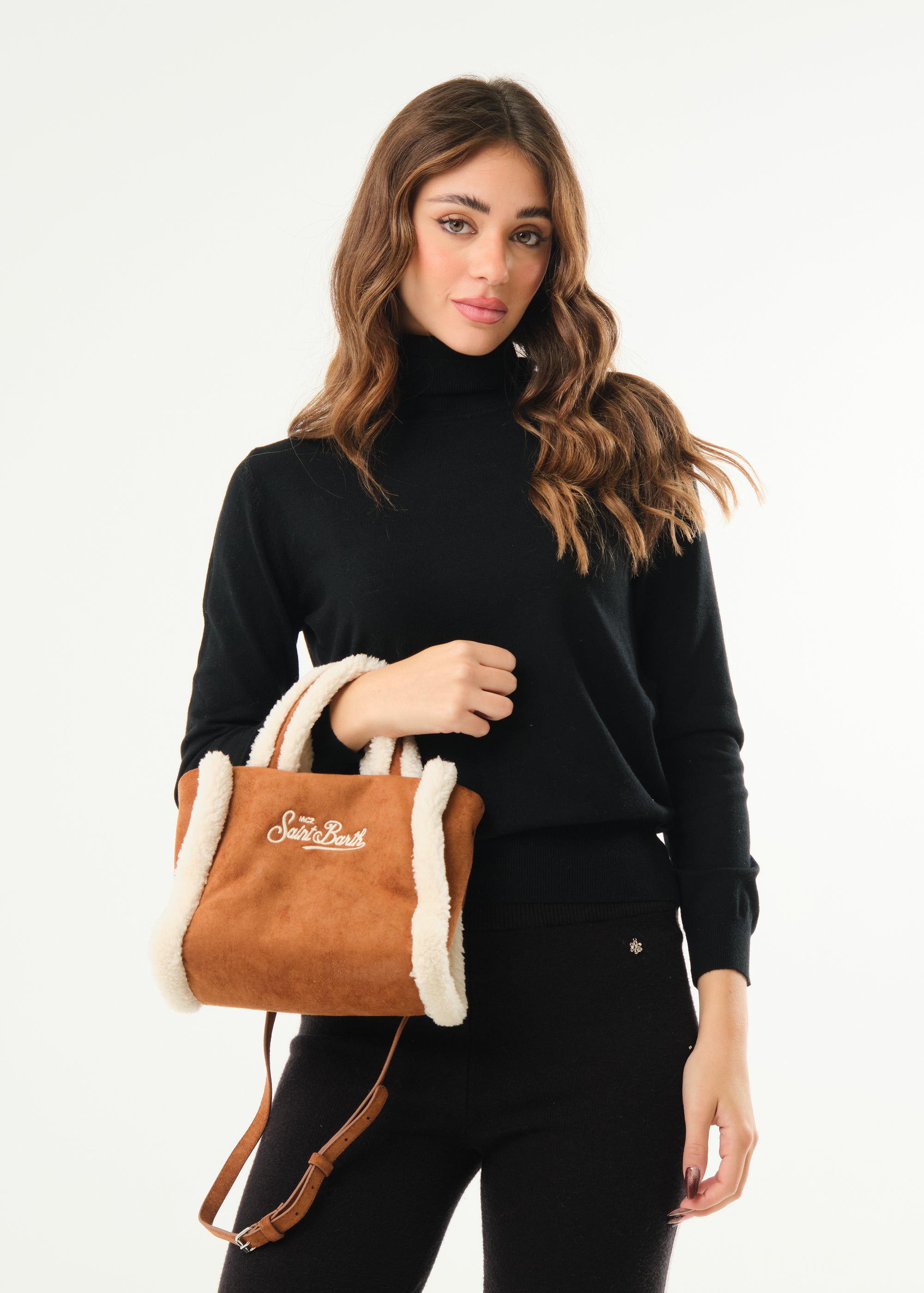 Borsa Vanity Mini Shearling