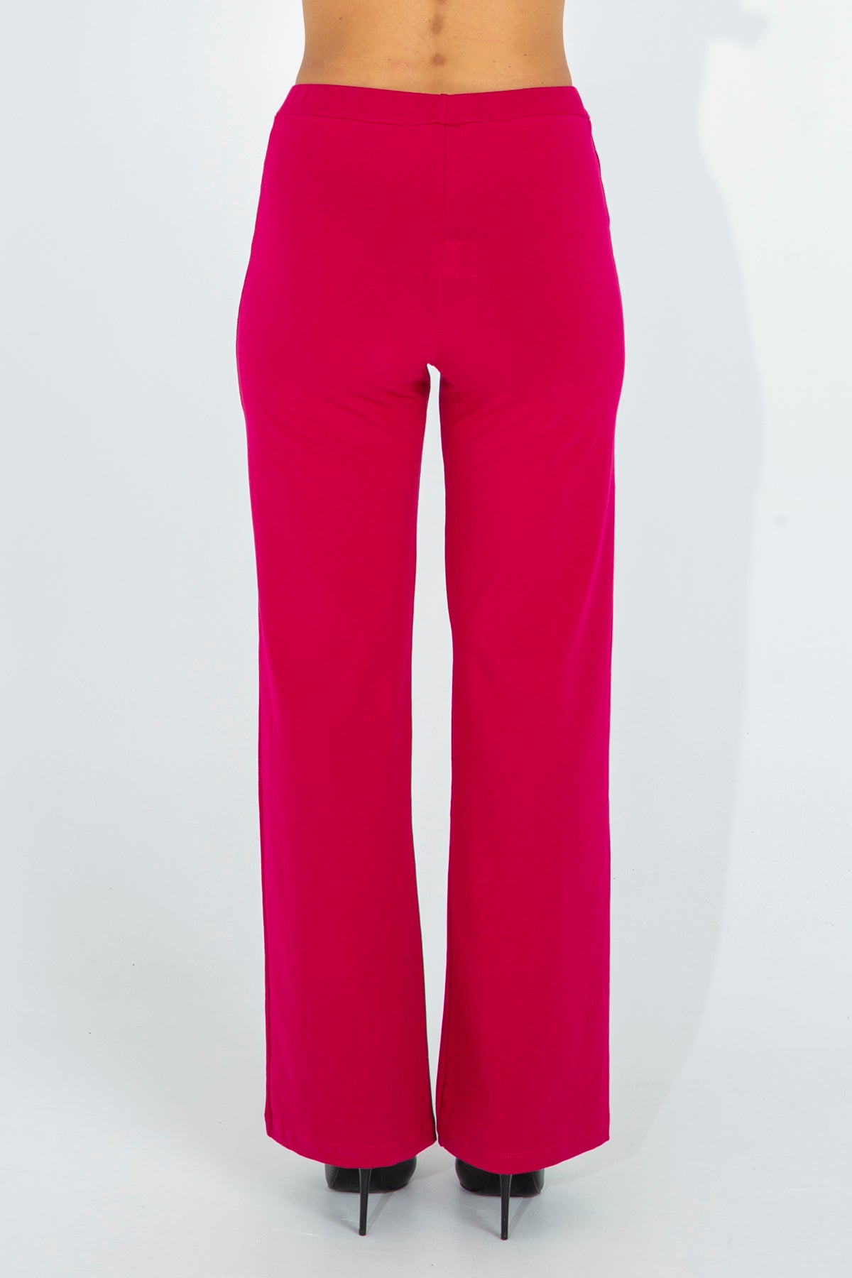 Wide leg sports trousers