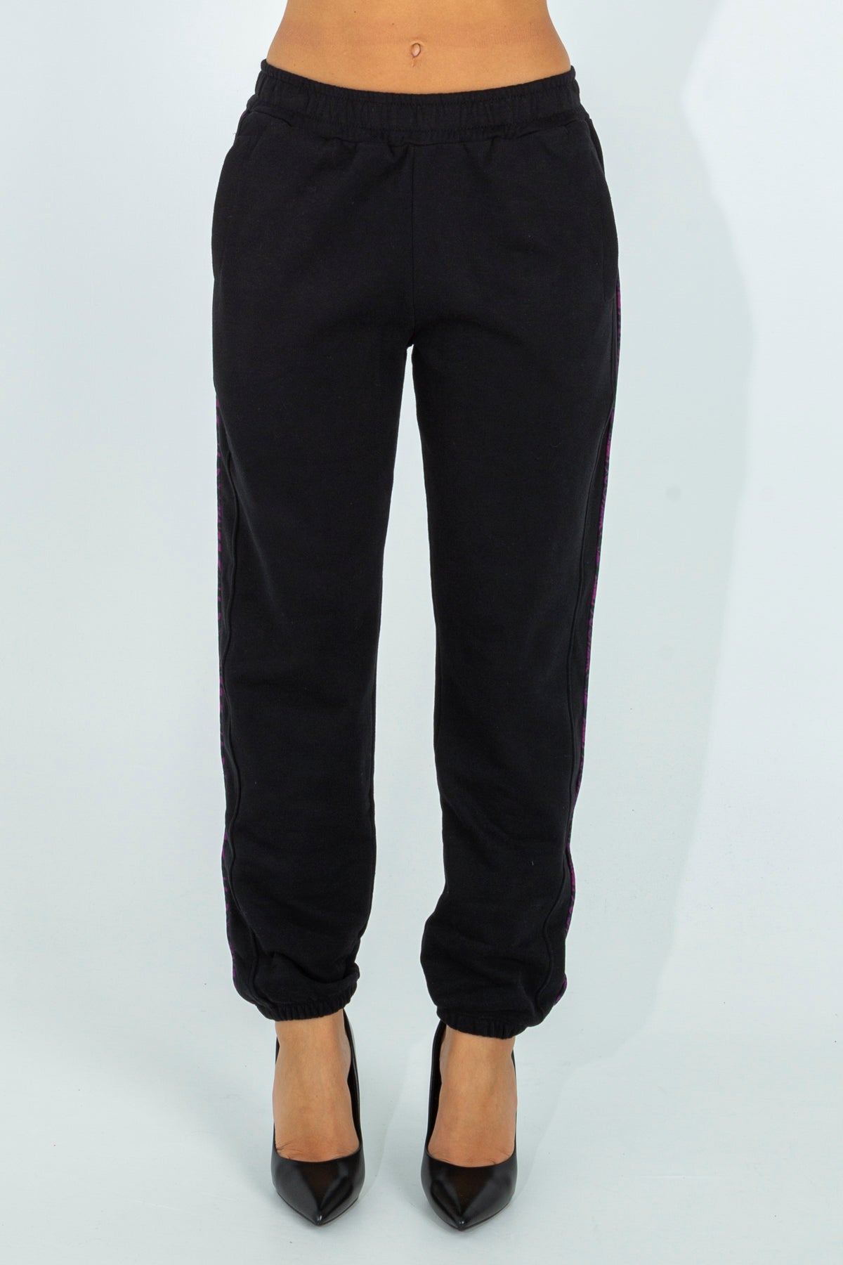 Soft fabric tracksuit trousers