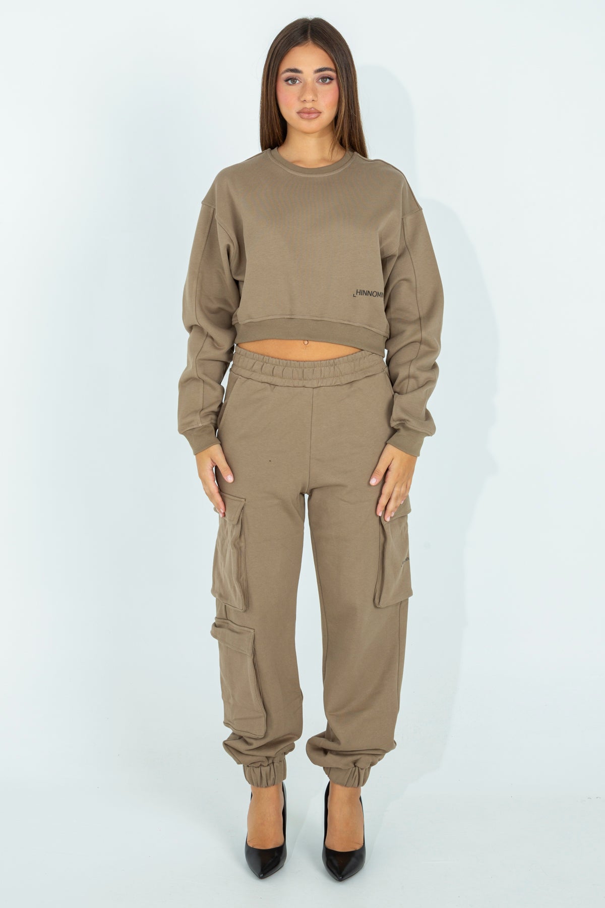 Fleece cargo pants