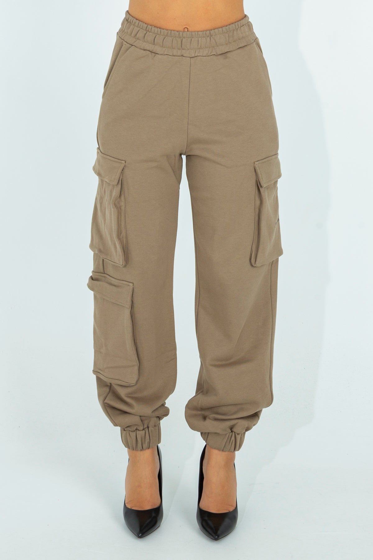 Fleece cargo pants