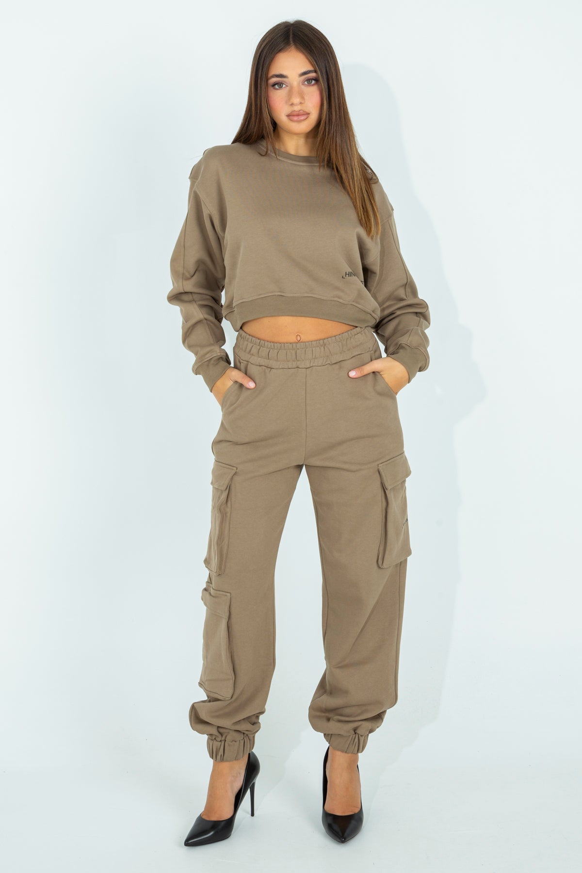 Fleece cargo pants