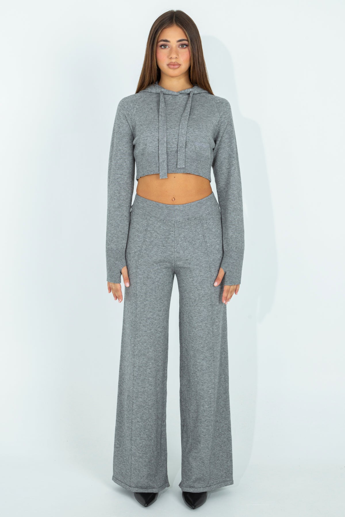 Knitted palazzo trousers