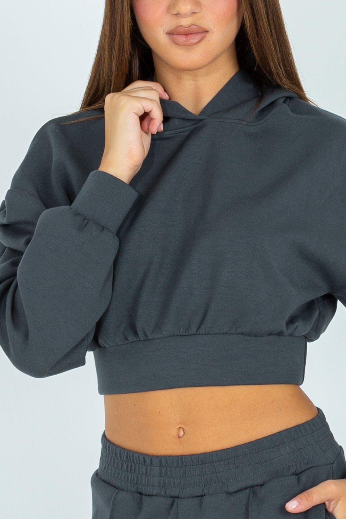 Modal crop sweatshirt