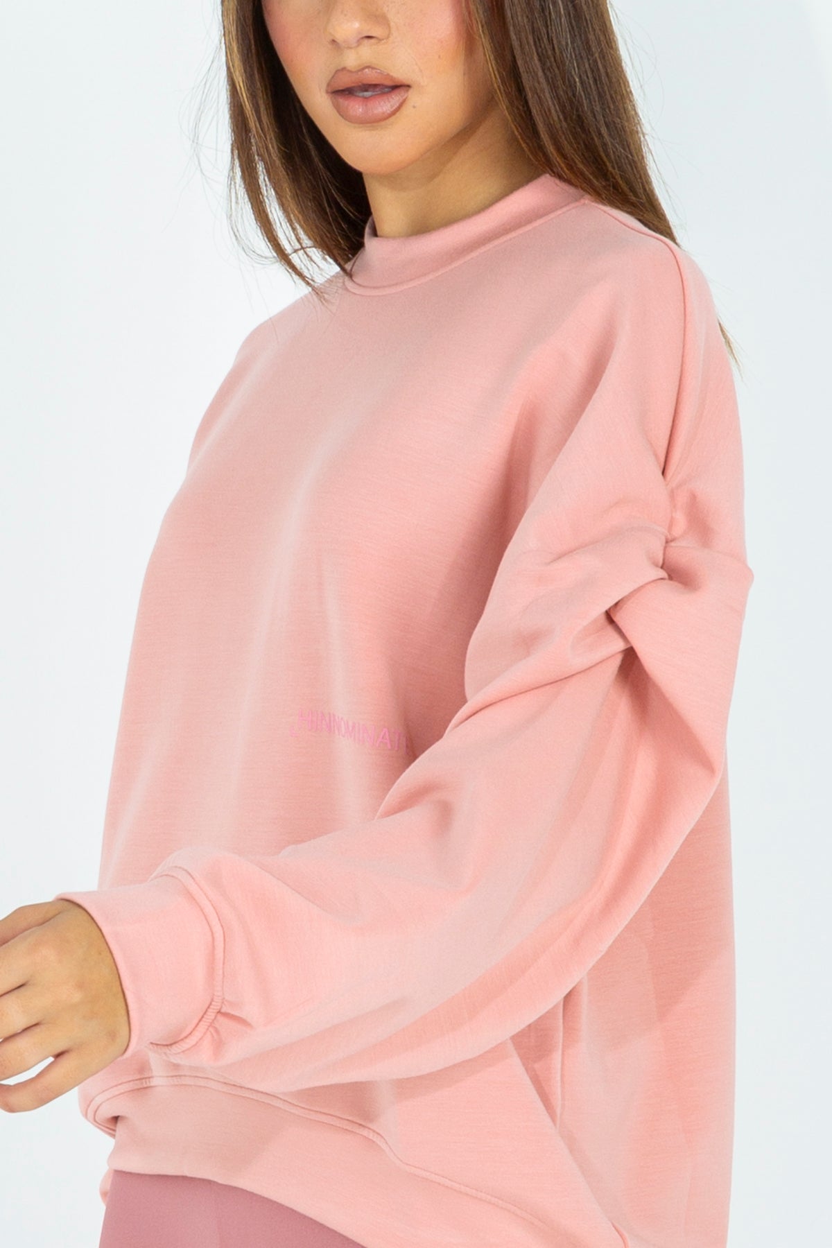 Modal sweatshirt with ruffled sleeves