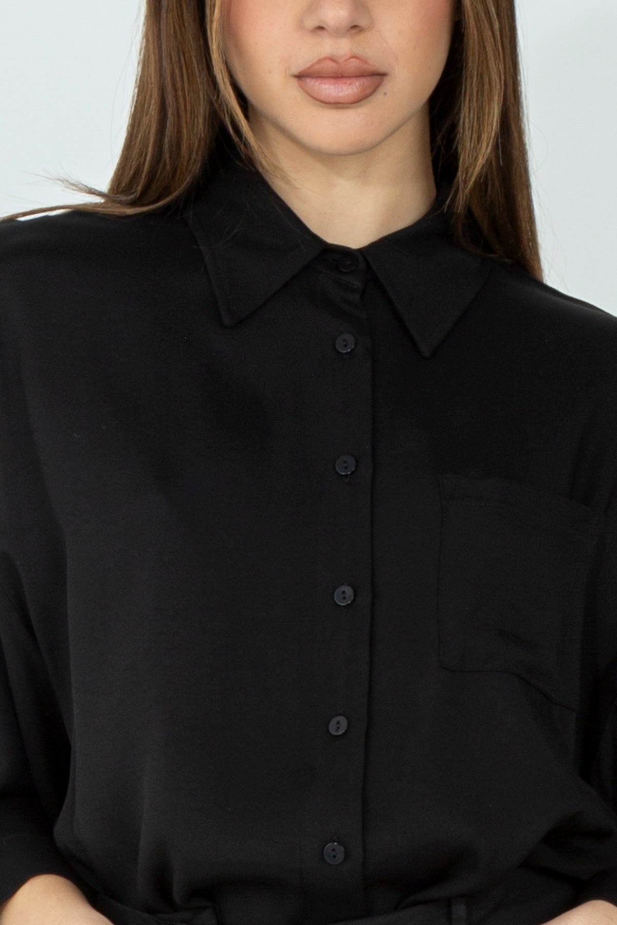 Camicia over in viscosa