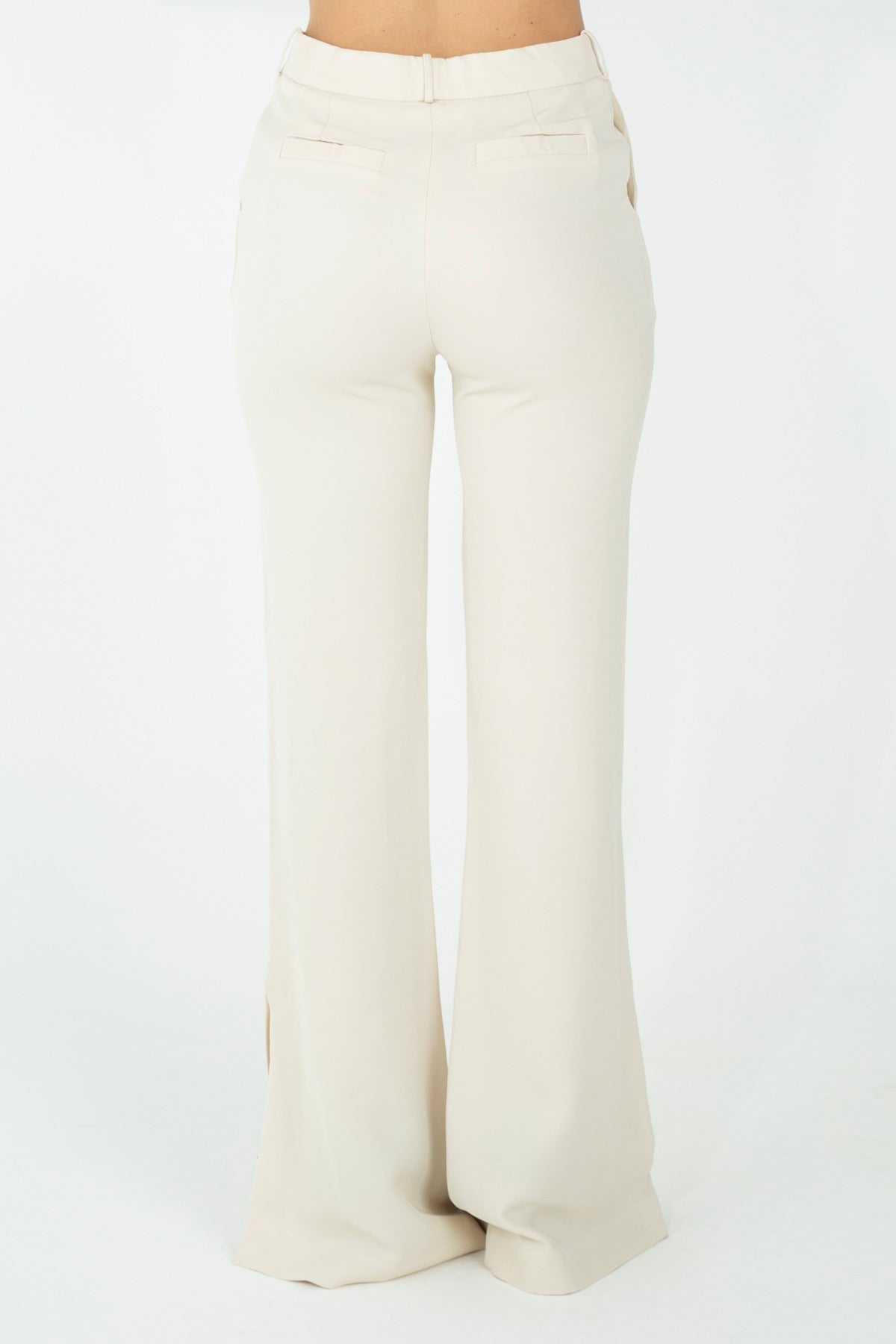 Pantalone flare in viscosa