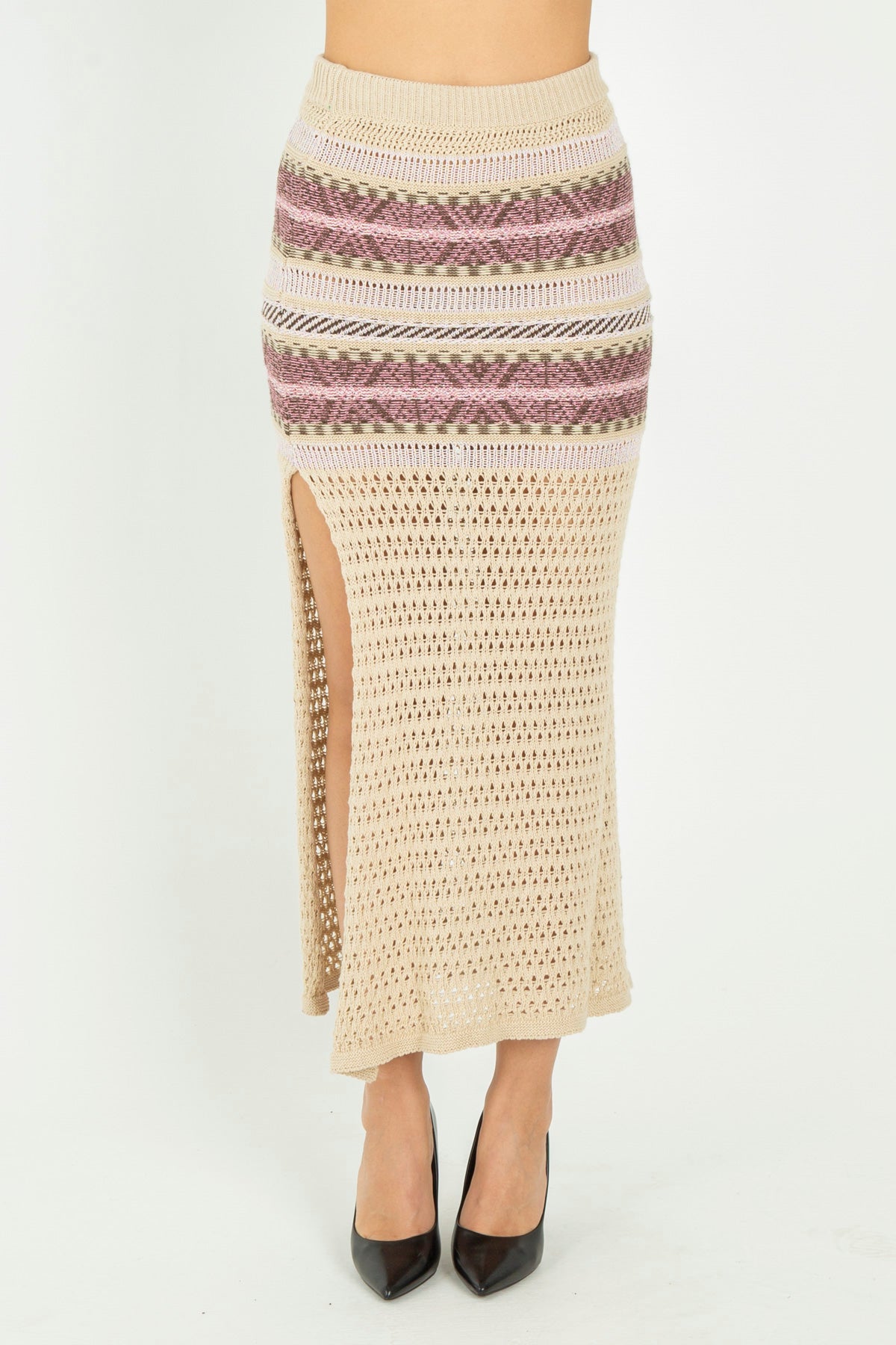 Gonna a tubino in maglia