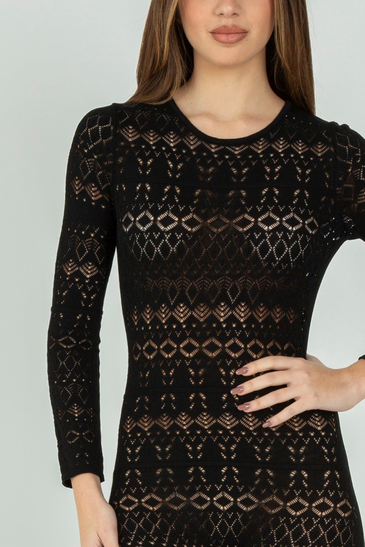 Tuta elastica in maglia traforata