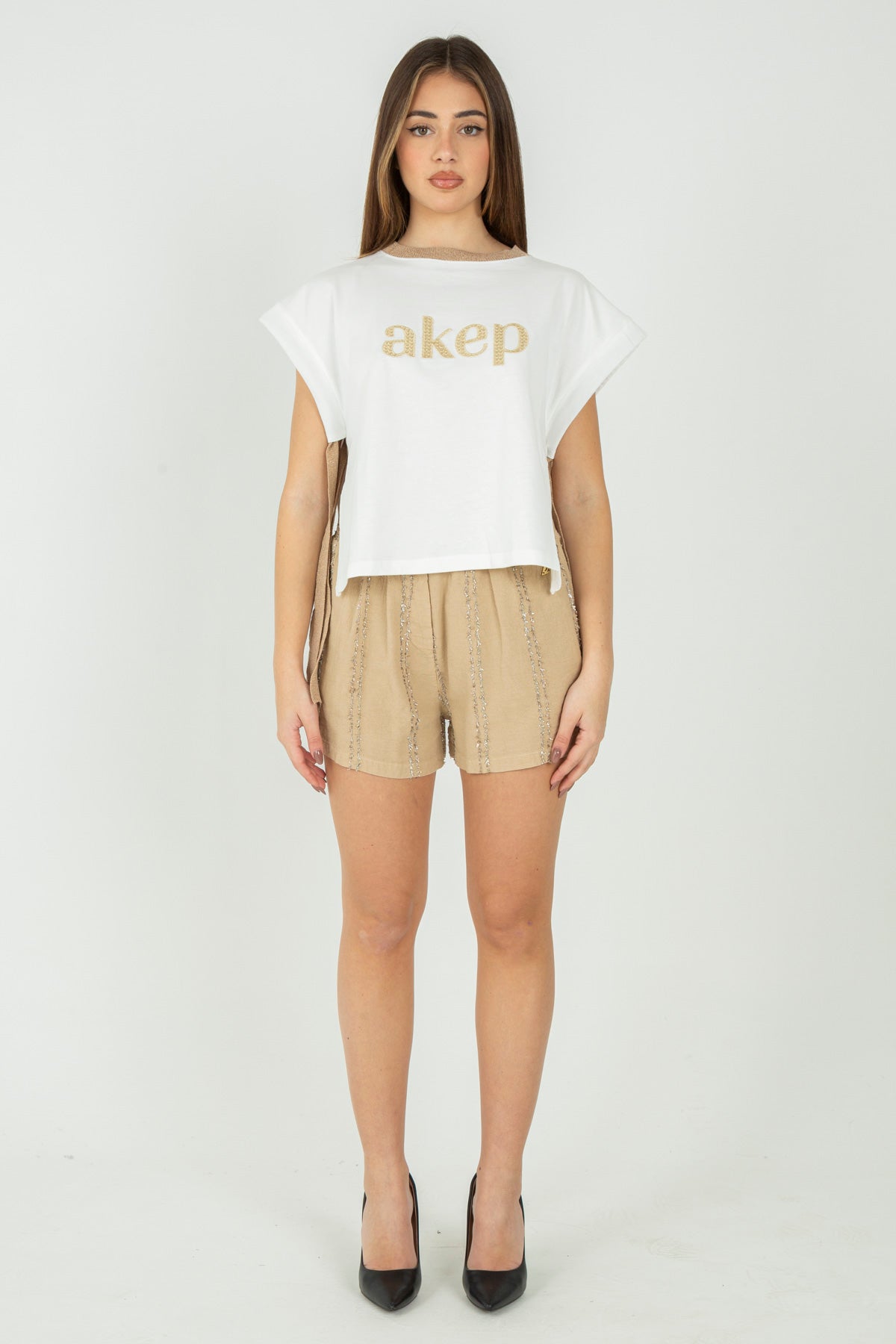 Short con filo lurex