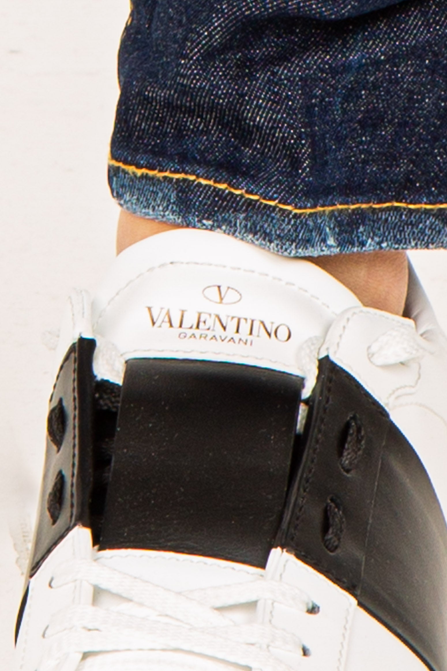 VALENTINO Rockstud sneakers with contrasting band