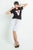 LE VOLIERE T-shirt con applicazione multicolor