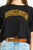 GAELLE T-shirt crop con applicazioni